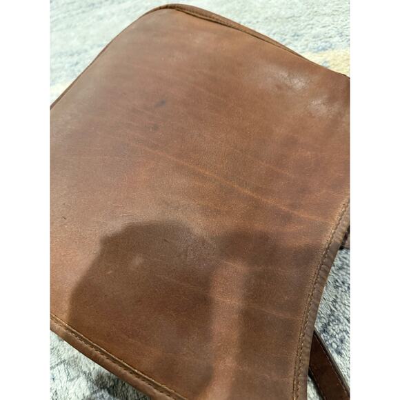 Vintage COACH Andrea Slim Shoulder Bag 9073 Hand Bag Purse Brown Leather Patina - Picture 13 of 16